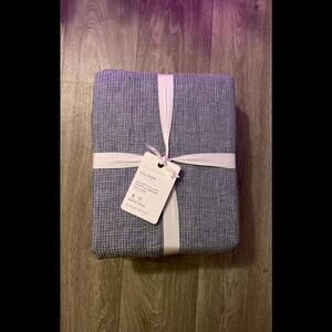 Pottery barn waffle Belgian Line Duvet queen blue